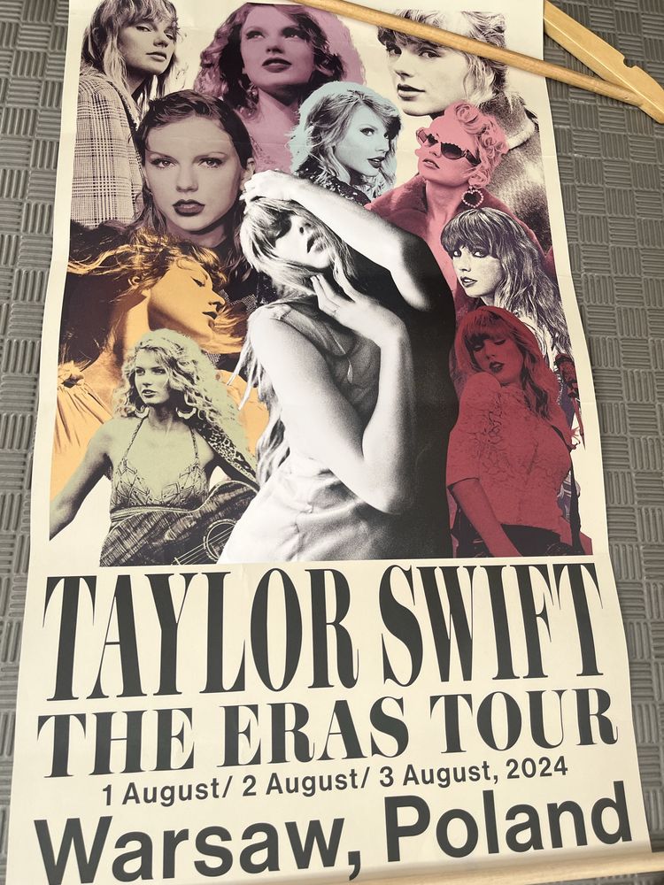 Oficjalny plakat Taylor Swift  eras tour warszawa