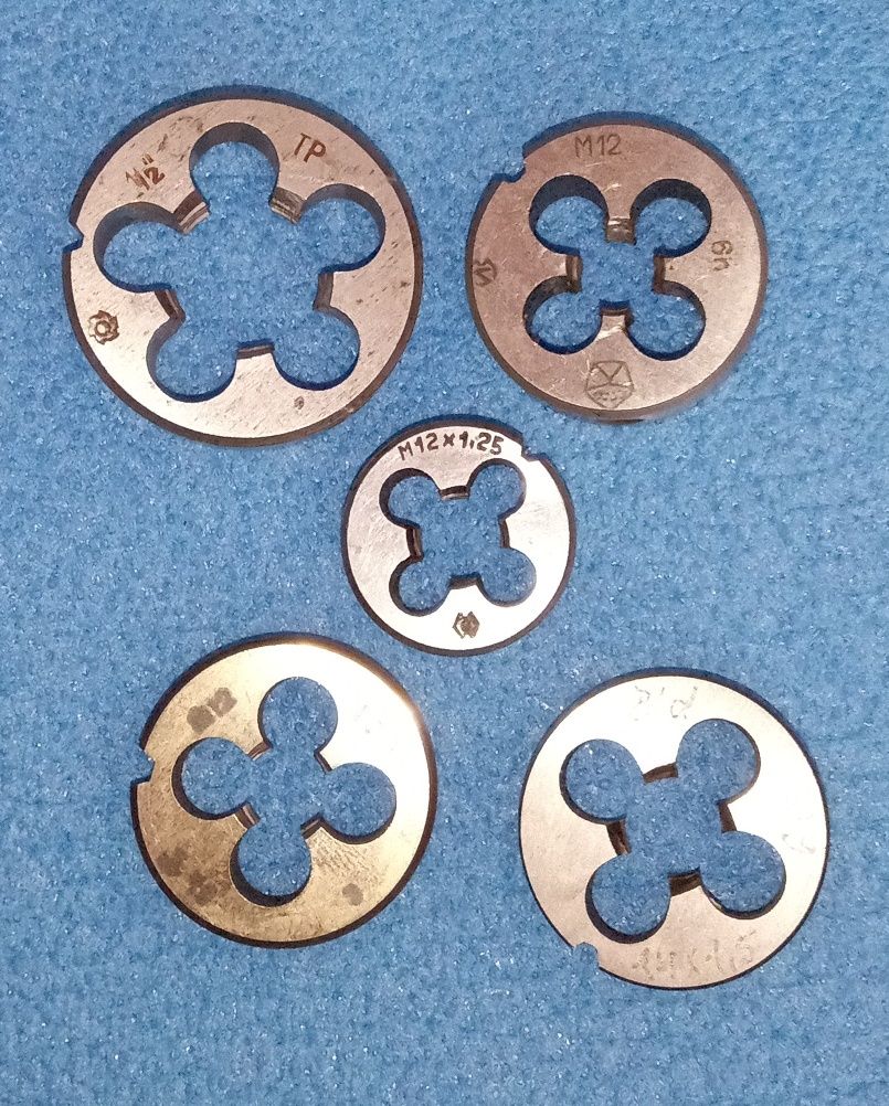 плашки Тр 1/2" , М12 , М14*1,5