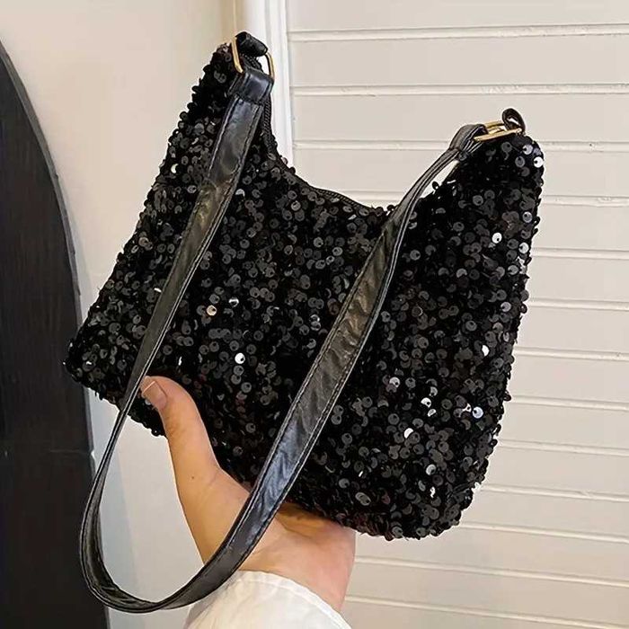Bolsa elegante de lantejoulas. Nova.