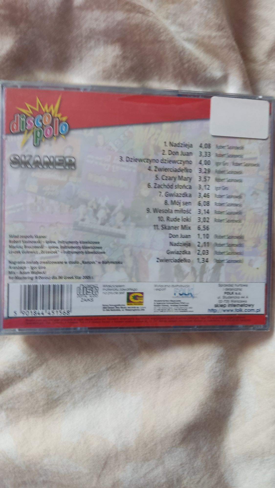 Skaner Nadzieja CD disco polo nowa w folii