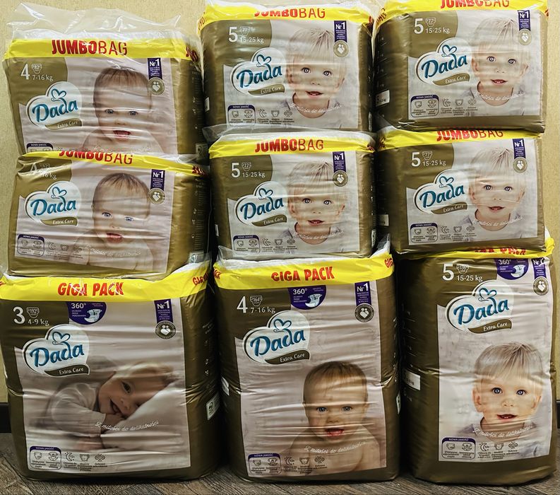 Акція!Памперс dada jumbo bag extra soft extra care підгузки памперси