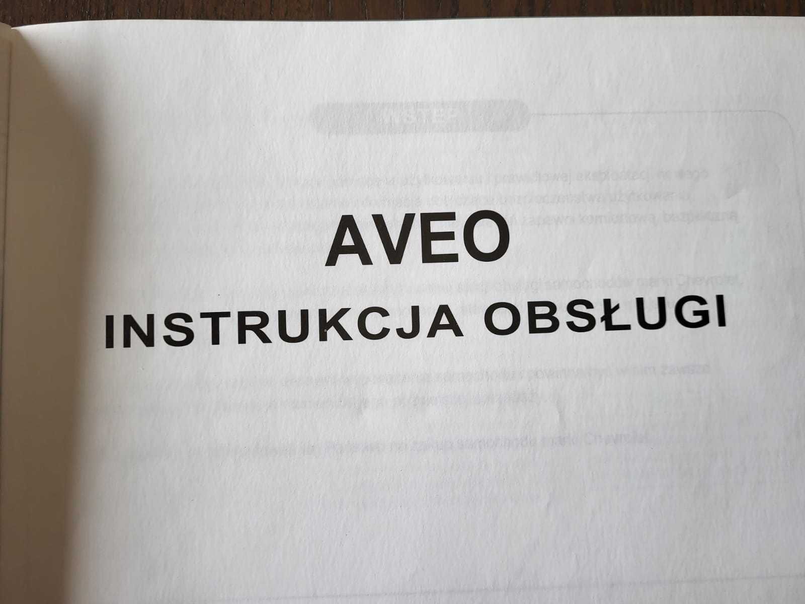 Chevrolet Aveo - instrukcja obsługi