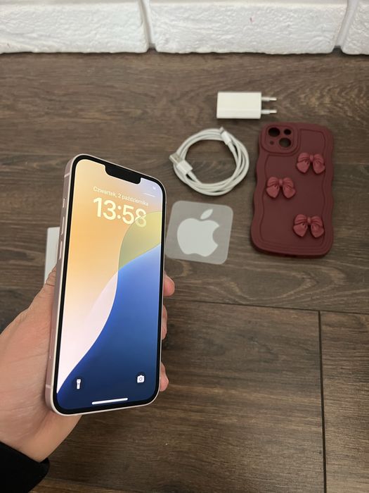 Iphone 13 rożowy 128gb oryginalny 89% świetny stan cały zestaw OKAZJA!