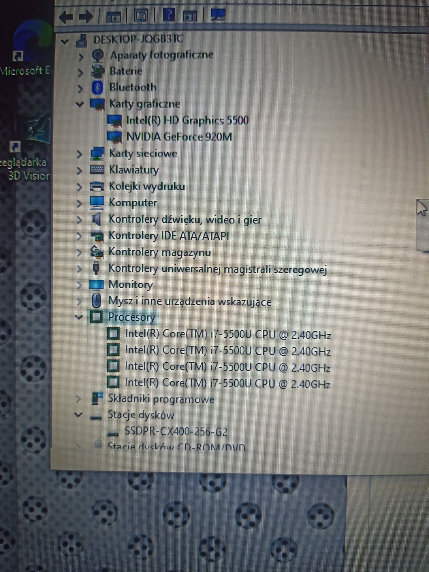 Laptop Dell 17 5758 NVIDIA i7 SSD