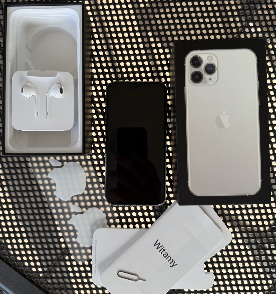 telefon Apple iPhone 11 PRO 64GB Silver - 100% sprawny i ZADBANY
