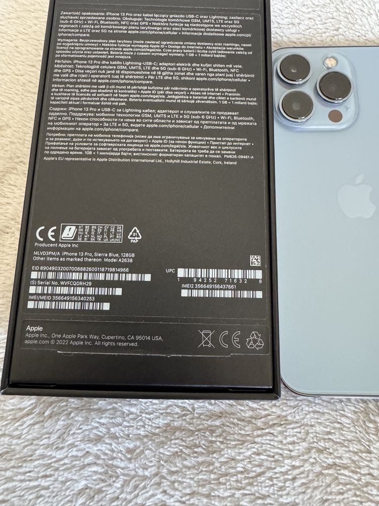 iPhone 13 Pro 128 GB - niebieski - stan bdb