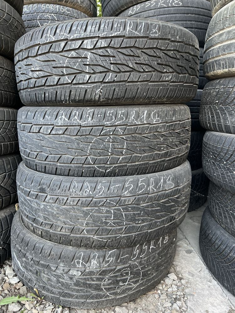 Opony letnie 8szt.225-55R18 Michelin, Continental.B.ladne 150 zl