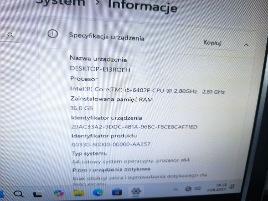 Komputer gamingowy i5 / GTX 750Ti / 16GB RAM / SSD + HDD / Win11