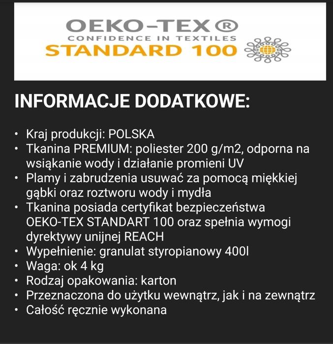 Sprzedam fotel pufa Sako XXXL