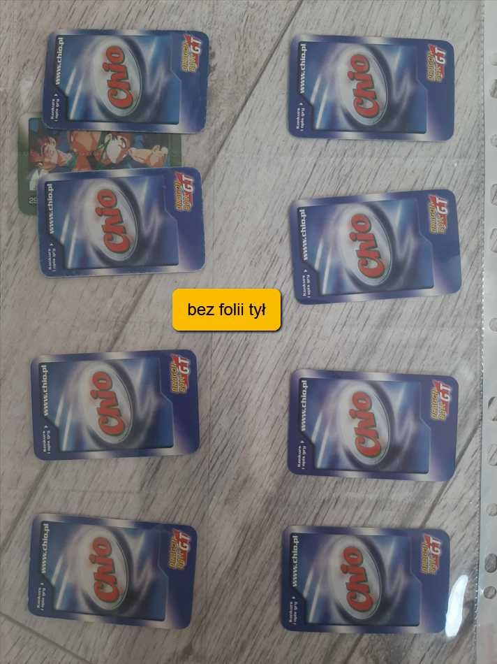 Kolekcja Dragon Ball Chio, fleer, dunkin itp.