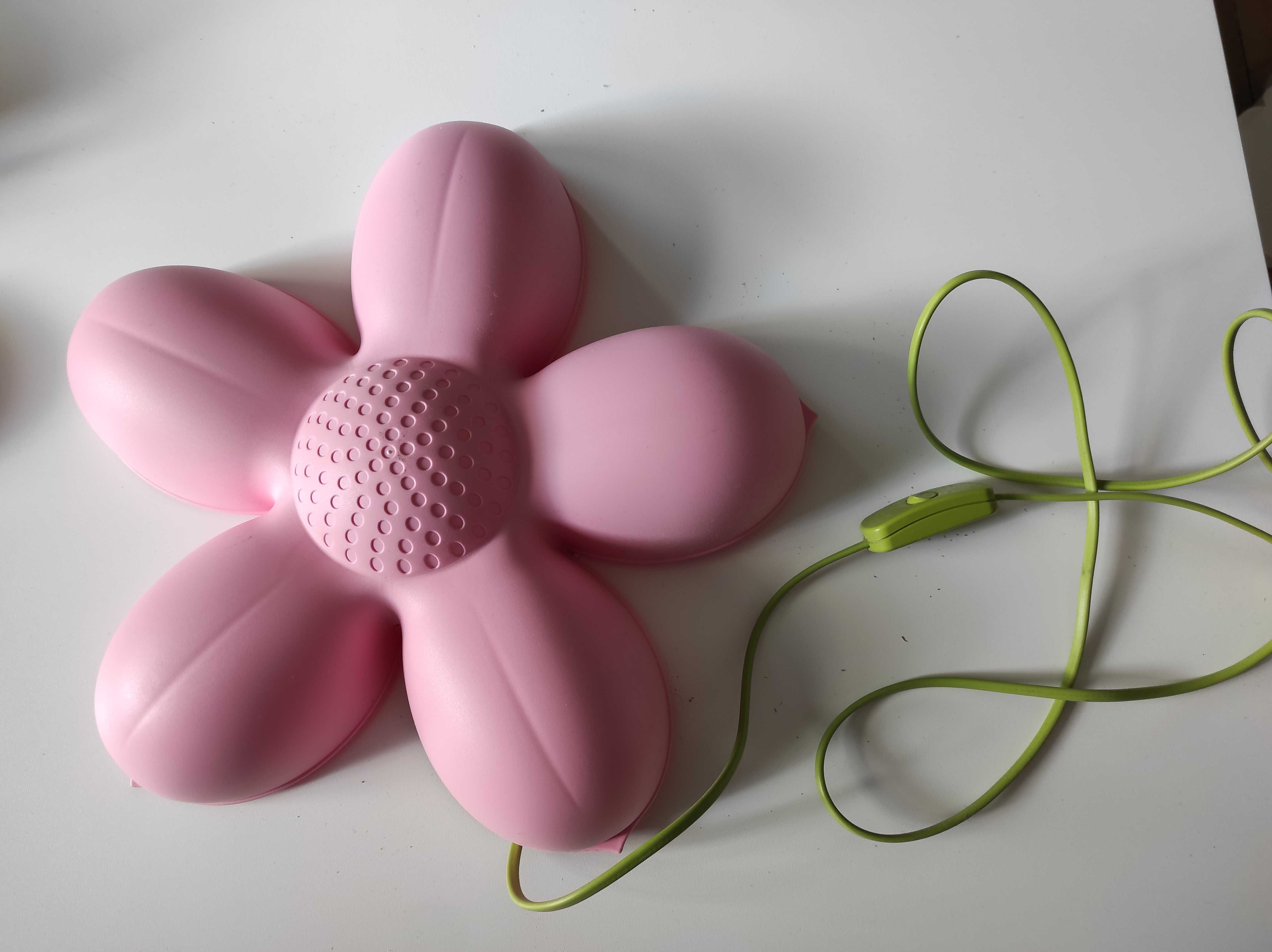 Ikea Smila Blomma lampka kinkiet różowy kwiatek