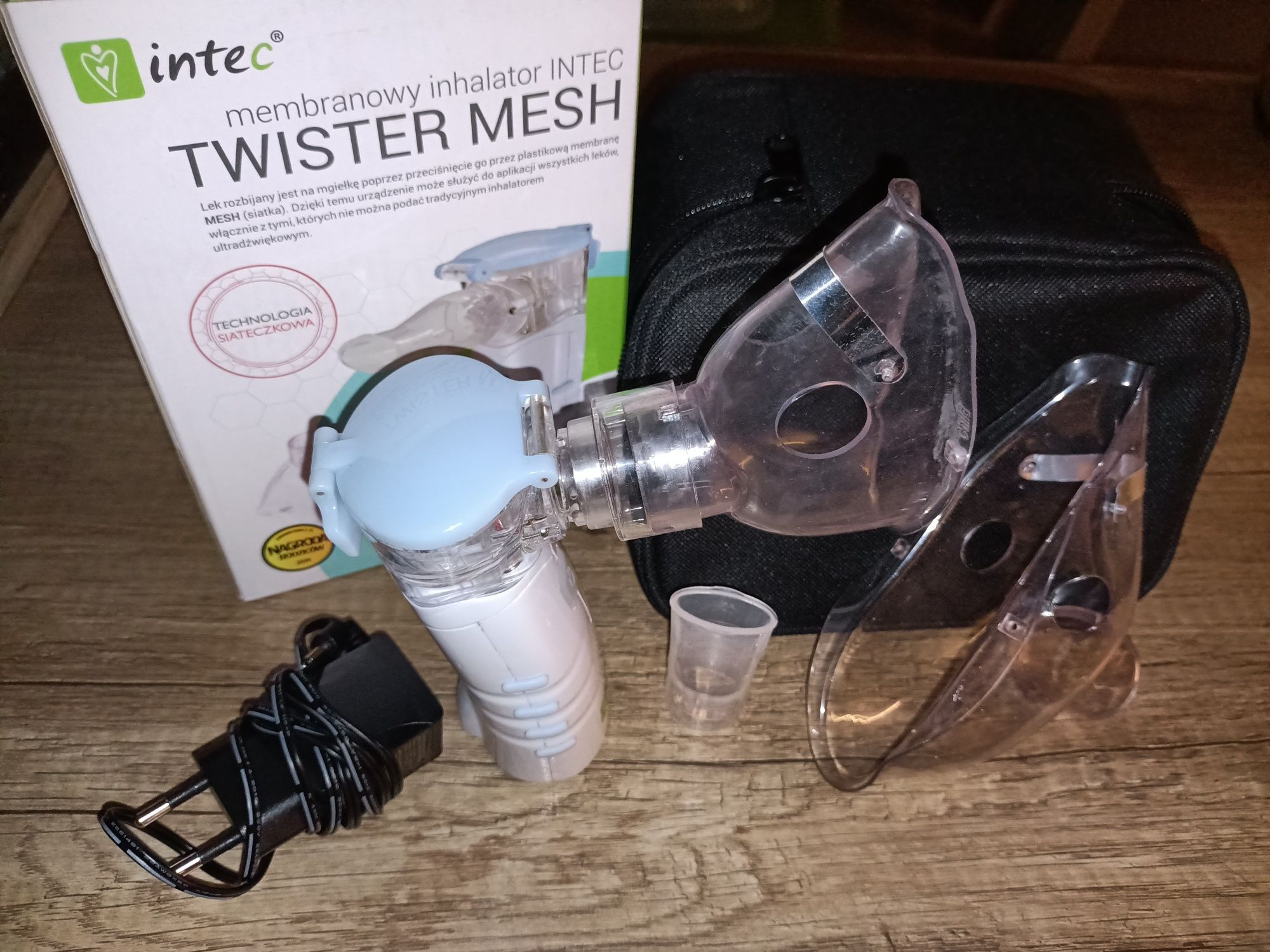 Sprzedam inhalator firmy Intec Twister MESHK wraz z zasilaczem