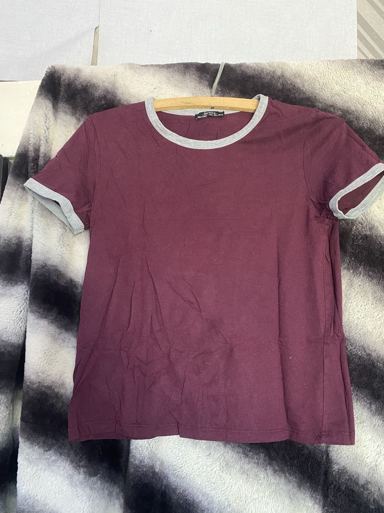 Fioletowa bluzka Bershka