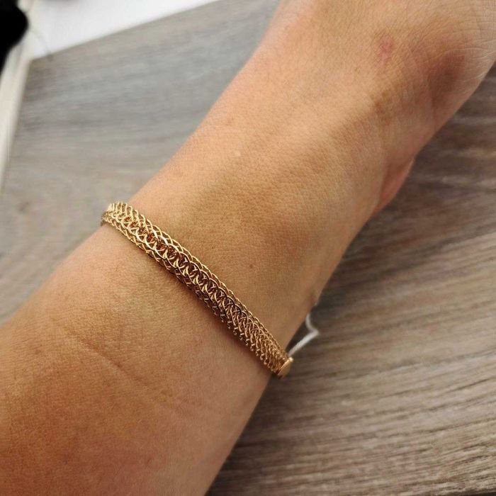 ‼Золотой браслет 4,27 гр 18 см Золотий браслет Золото 585 проба