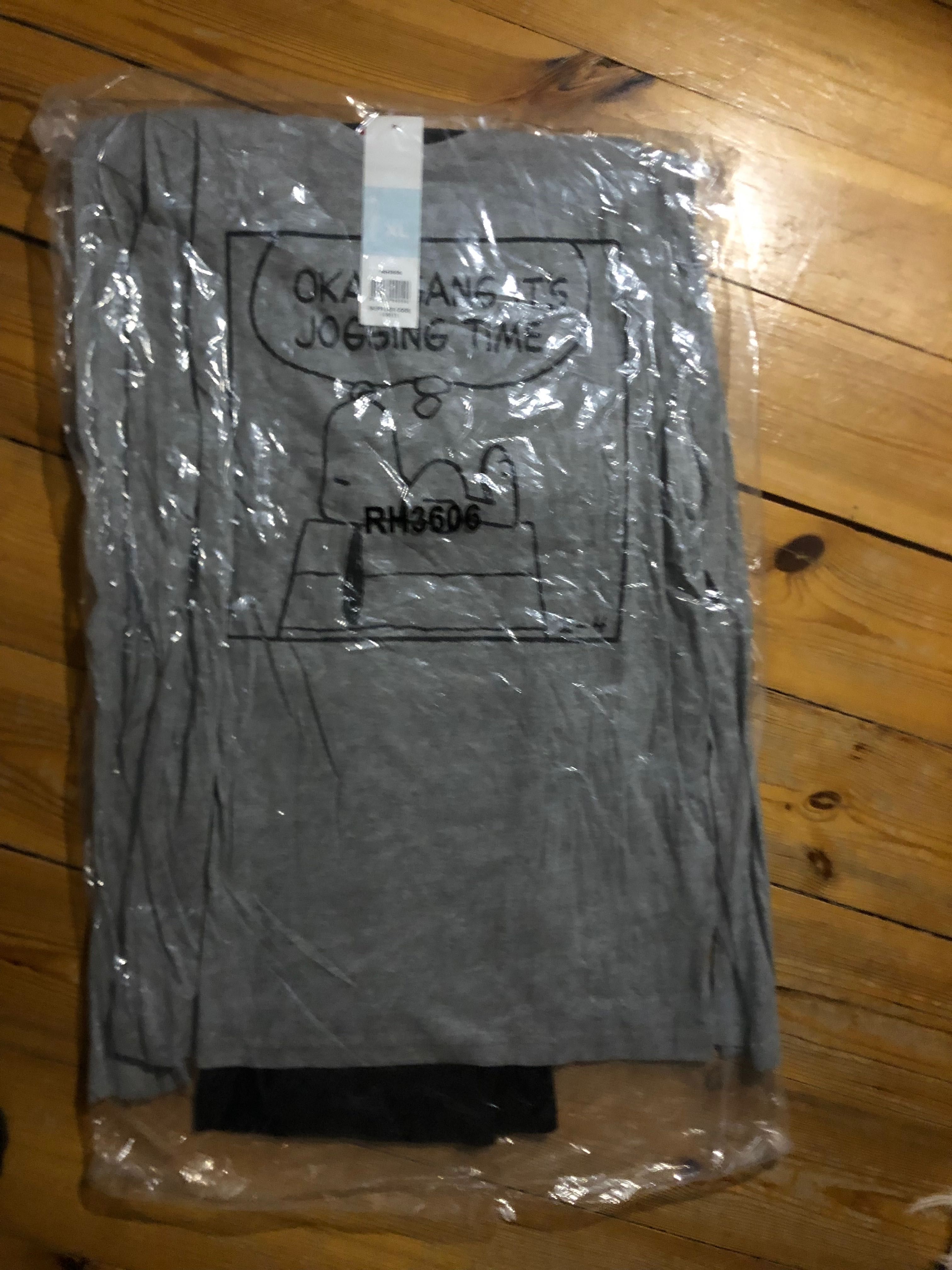 SNOOPY oryginalna piżama; Dla Biegacza! bluza i spodnie Unisex XL