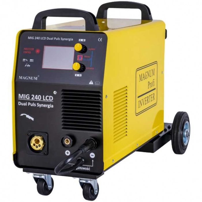 Spawarka Migomat Magnum 240 lcd Dual Puls Synergia Aluminium 240A