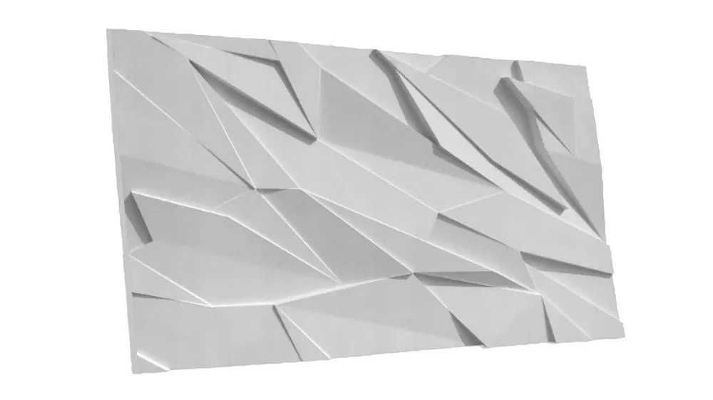 Panel 3D KRÓLOWA LODU ŚNIEGU jak beton architektoniczny
