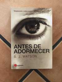 "Antes de Adormecer", de S. J. Watson