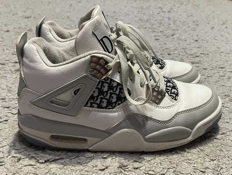 Оригинал.фирменные,шикарные,высокие кроссовки nike dior air jordan 4