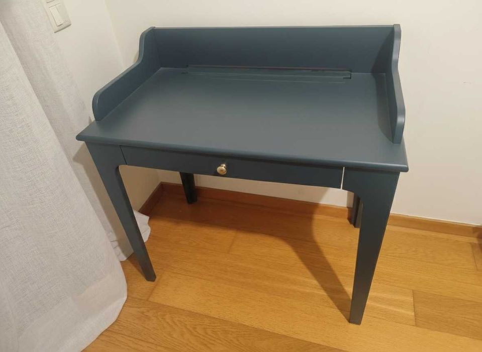 Secretária IKEA LOMMARP (Azul Petróleo) - Impecável
