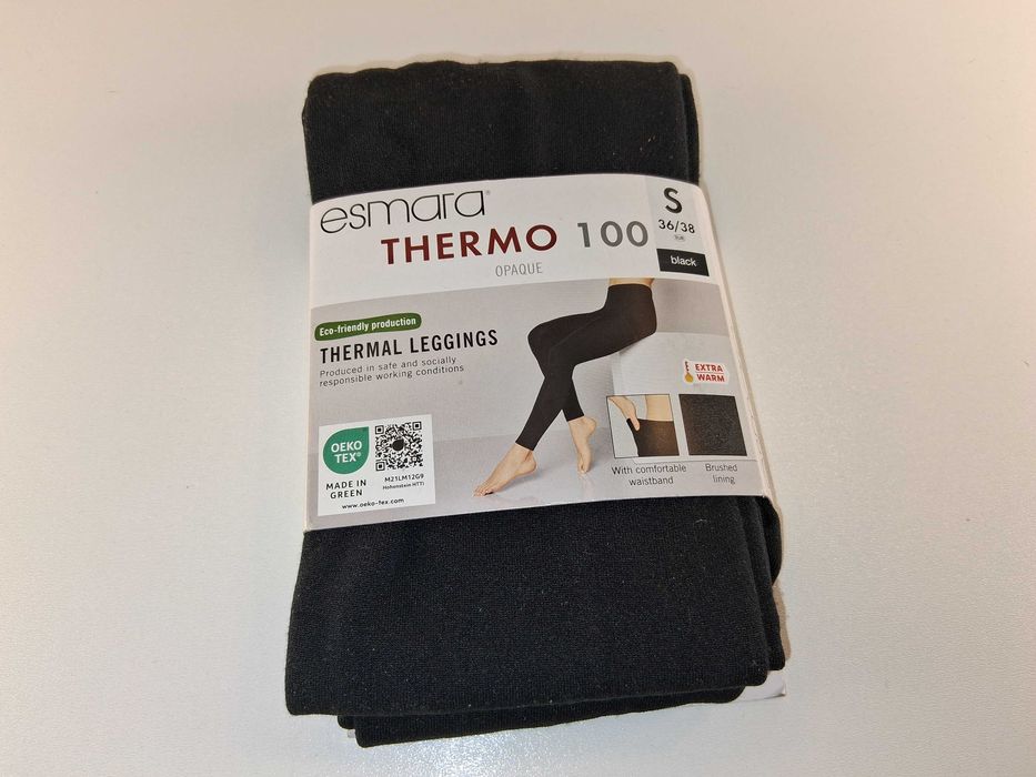A026 Esmara Thermo100Opaque Termiczne Legginsy Damskie Rozmiar S 36/38