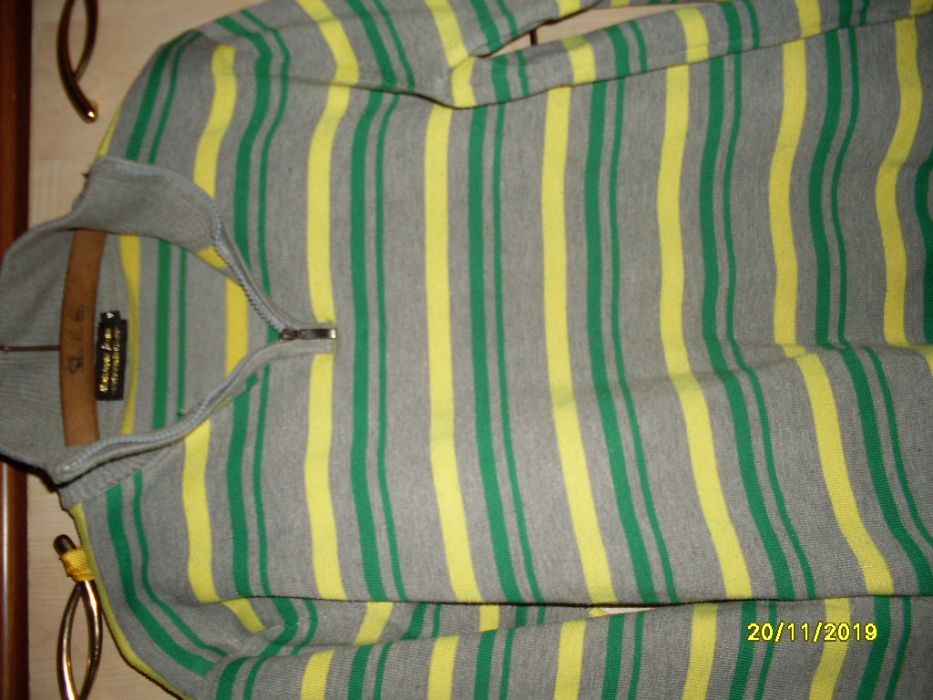 Męski sweter paski  36/38