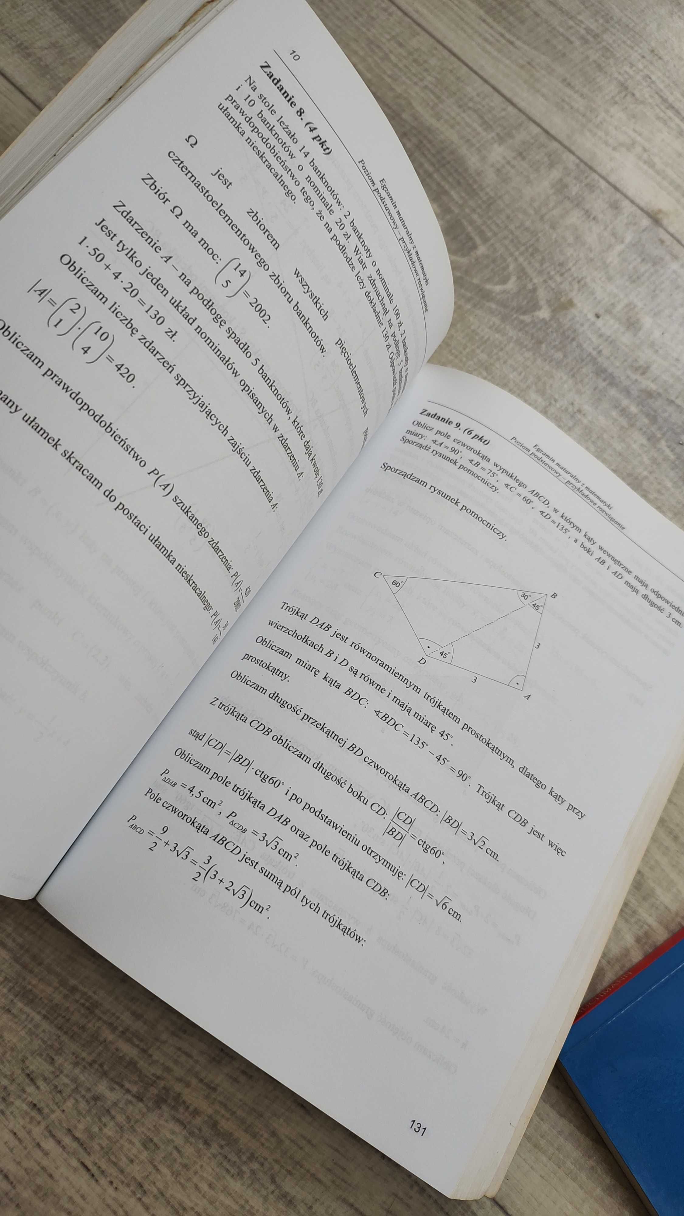 Książka do matury ćwiczenia matematyka i język angielski zestaw