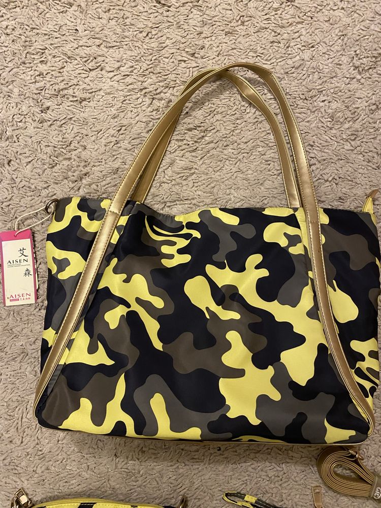 Torba torebka 3w1 moro shopper kosmetyczka listonoszka