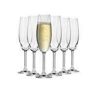 Komplet nowych kieliszków do szampana Krosno Glass Venezia 200 ml