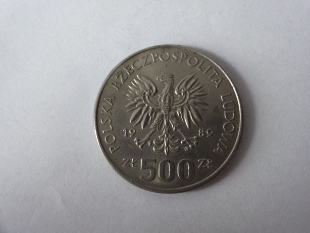 Moneta 500 zł z 1986 roku