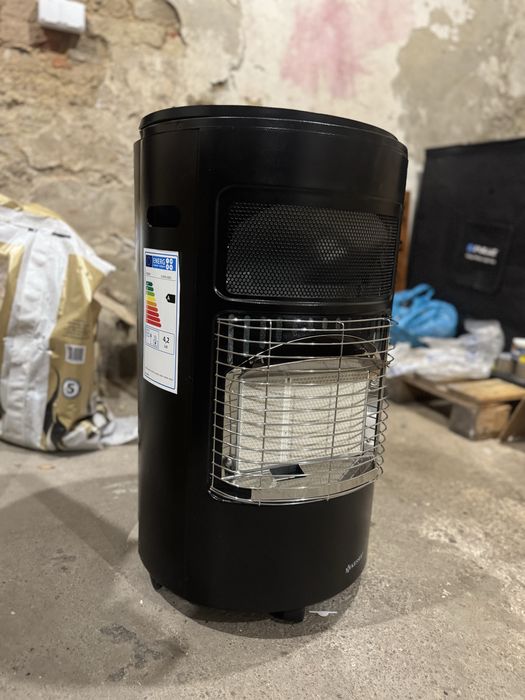 Grzejnik Gazowy Ceramiczna Nagrzewnica Gazowa z Osłoną Ochronną czarny