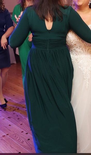 Sukienka długa / maxi elegancka z długim rękawem