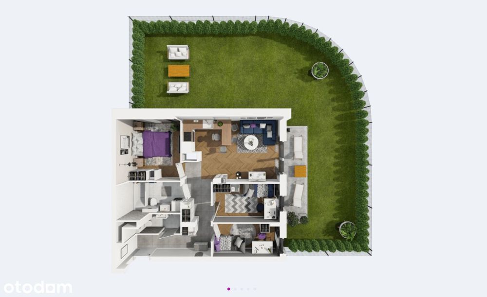 HIT_4 pokoje_MIEJSCE POSTOJOWE W CENIE_Piękny ogródek.