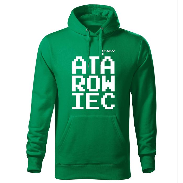 bluza z kapturem stare gry retro napis ATAROWIEC, Bluza ATARI