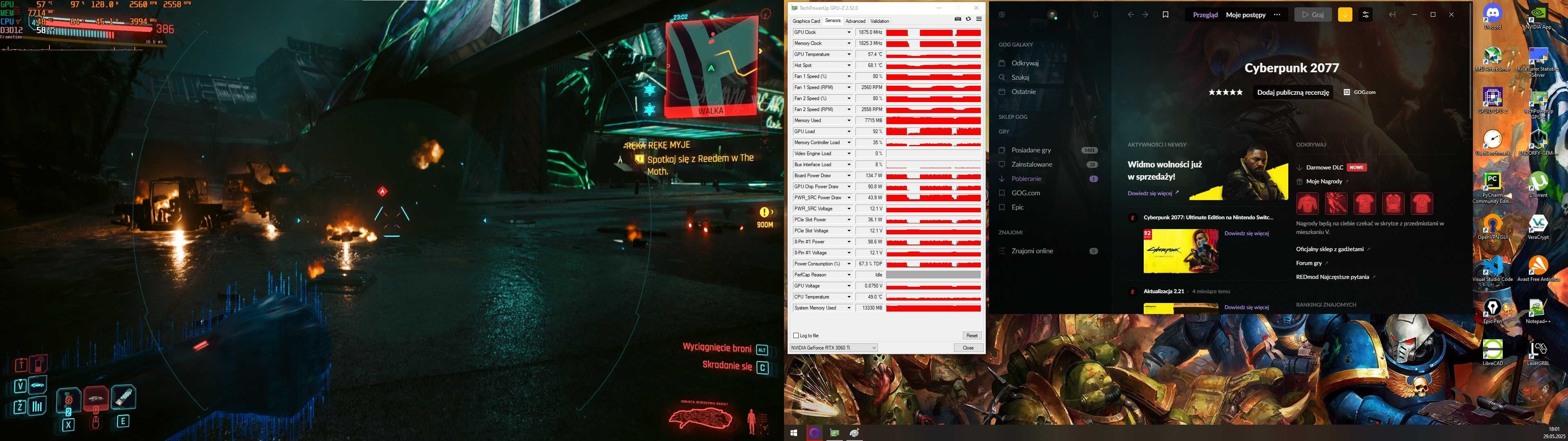 karta graficzna nVidia GeForce RTX 3060Ti Zotac Twin Edge