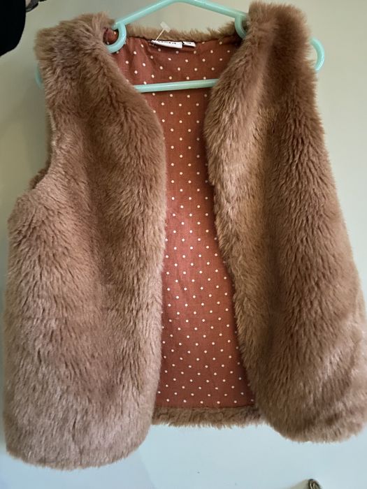 Kamizelka futerko dla dziewczynki 110