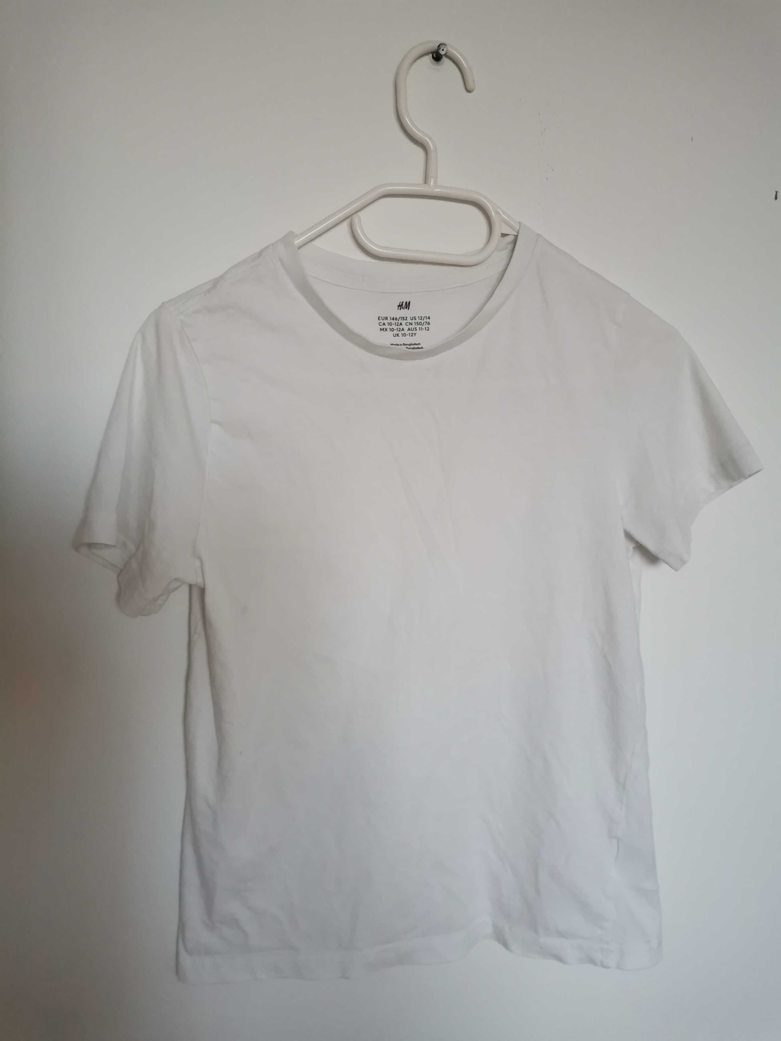 T-shirt H&M biały rozmiar 146-152