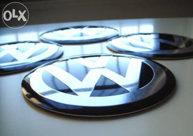 Símbolo VW para jante (diâmetro de 90mm novos)