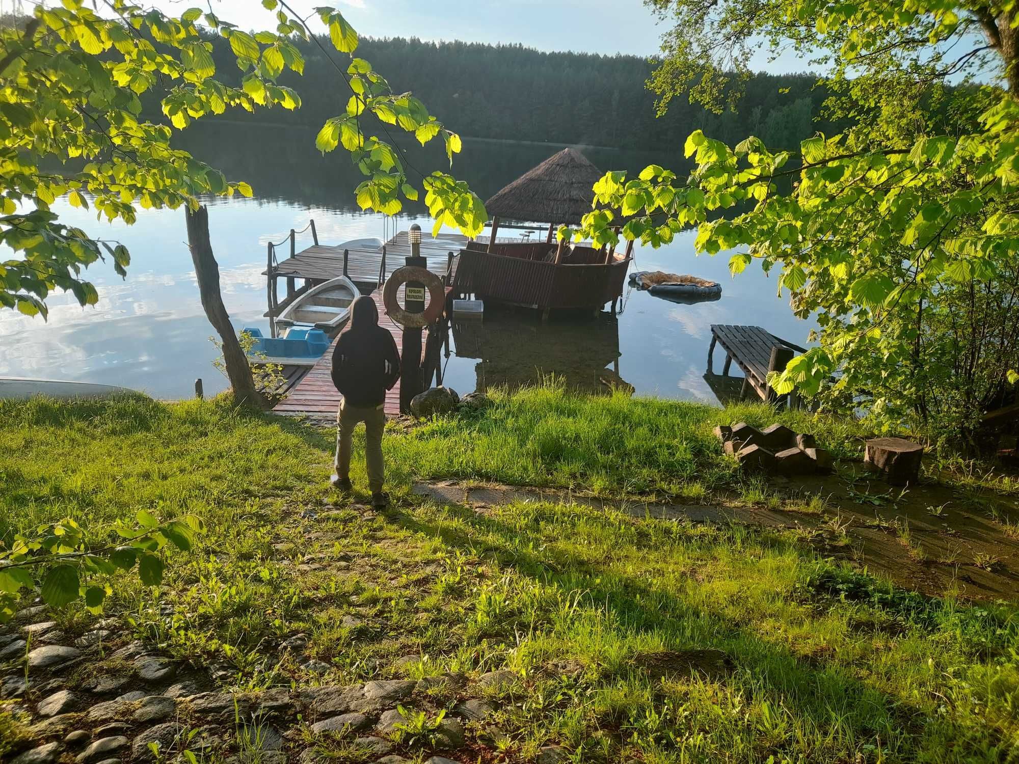 Kaszuby Stężyca "Leśny  domek"-jezioro,wędkowanie.las, grill