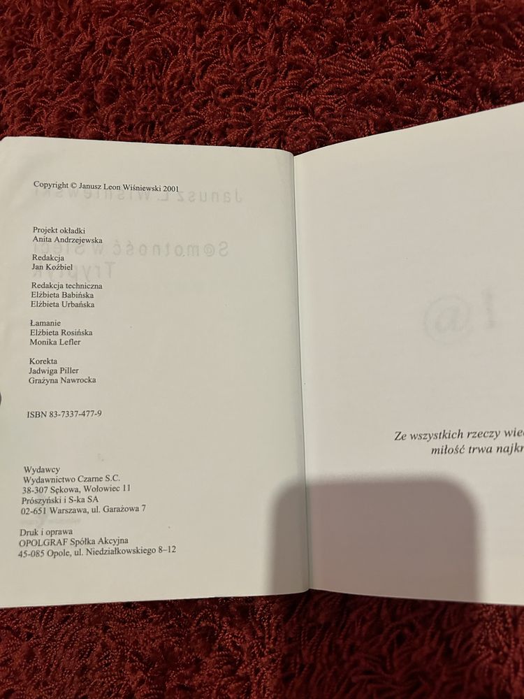 Samotność w Sieci Tryptyk Janusz L. Wiśniewski