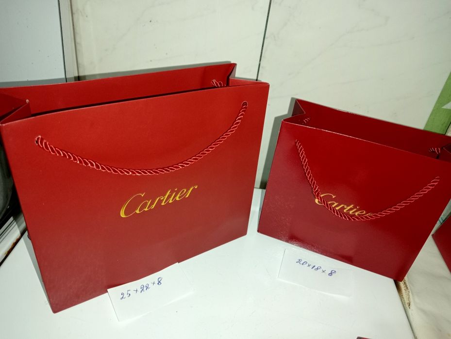 Пакет подарочный Cartier, ,лента