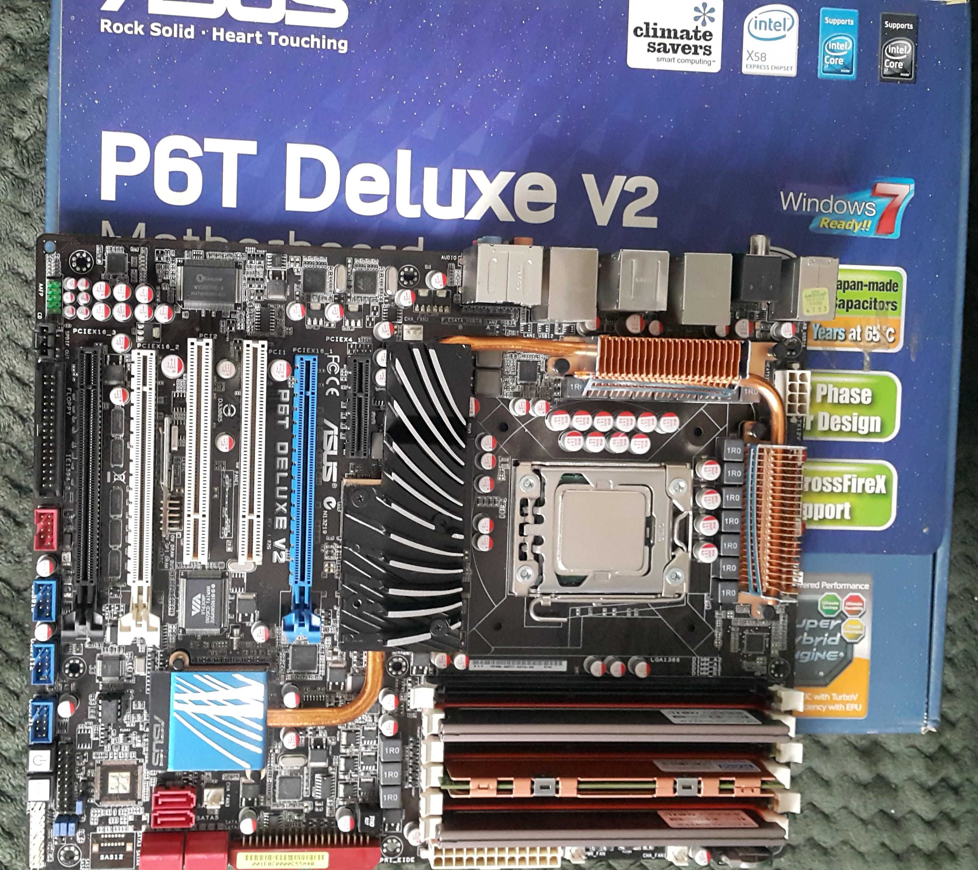 Asus P6T Delux v2 socket 1366+ gratisy (CPU oraz  6GB Ram)