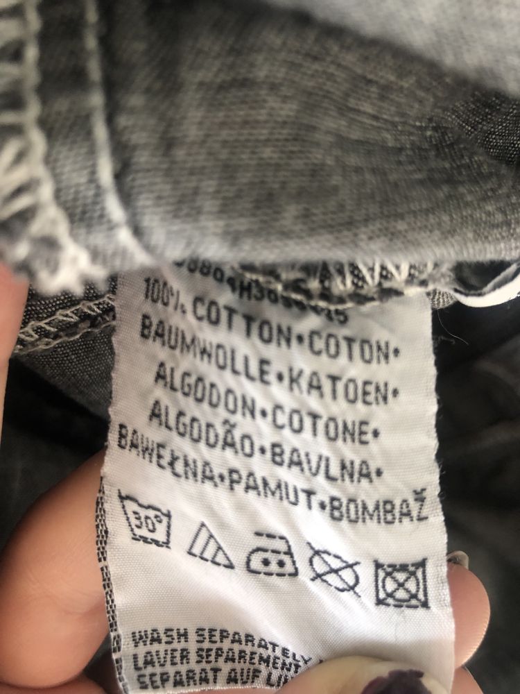 Szara tunika/ sukienka 100% bawełna rozm. M Authentic Style