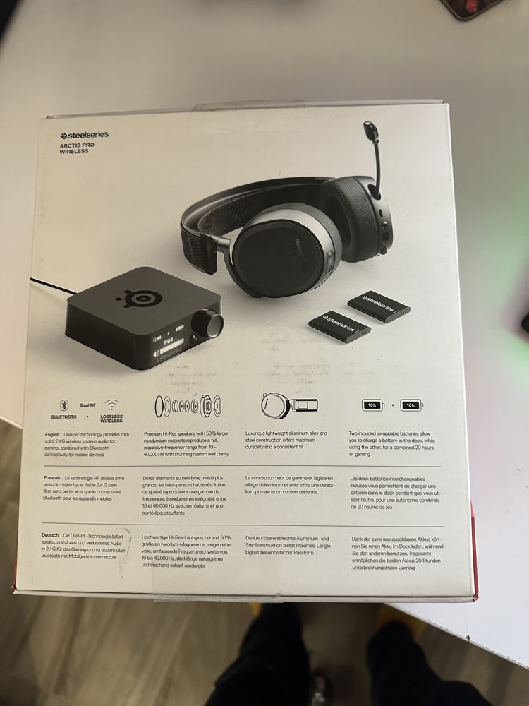 Słuchawki SteelSeries Arctis Pro Wireless czarne