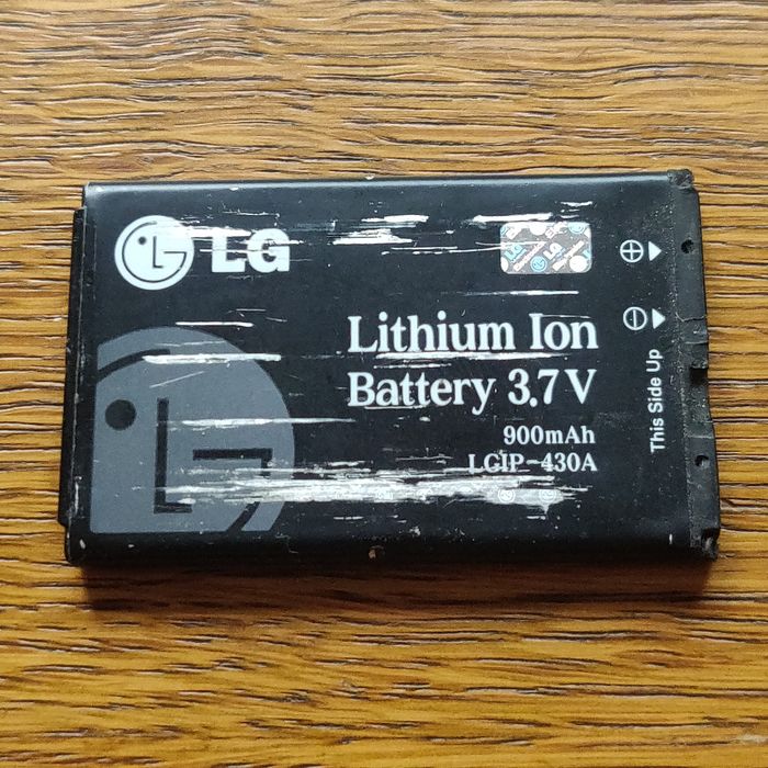 Oryginalna bateria LG, 900 mAh, 3,7 V