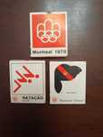 3 Carteiras de Fósforos Originais dos Olímpicos de Montreal 1976