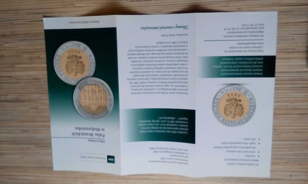 5zł kolekcjonerskie-Pałac Branickich w Białymstoku  Nowość 18.11. 2020