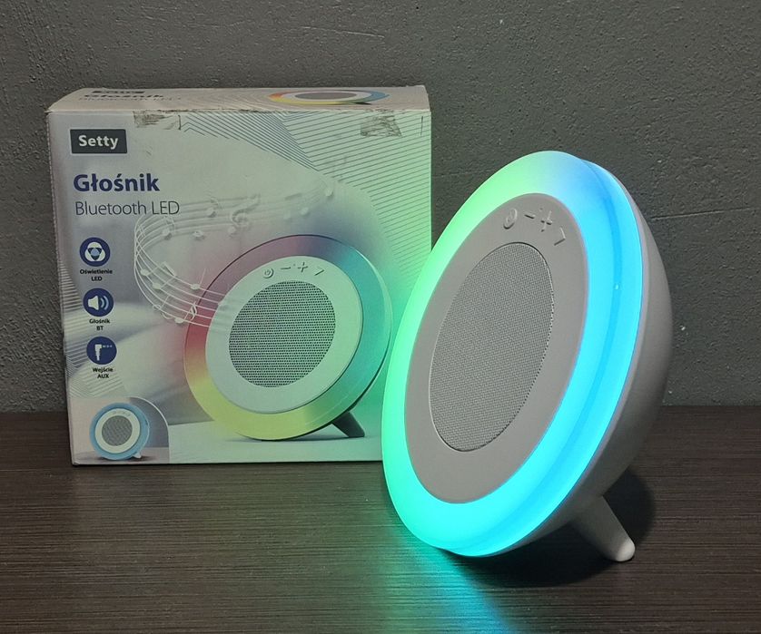 Głośnik Bluetooth LED SETTY Jak nowy!