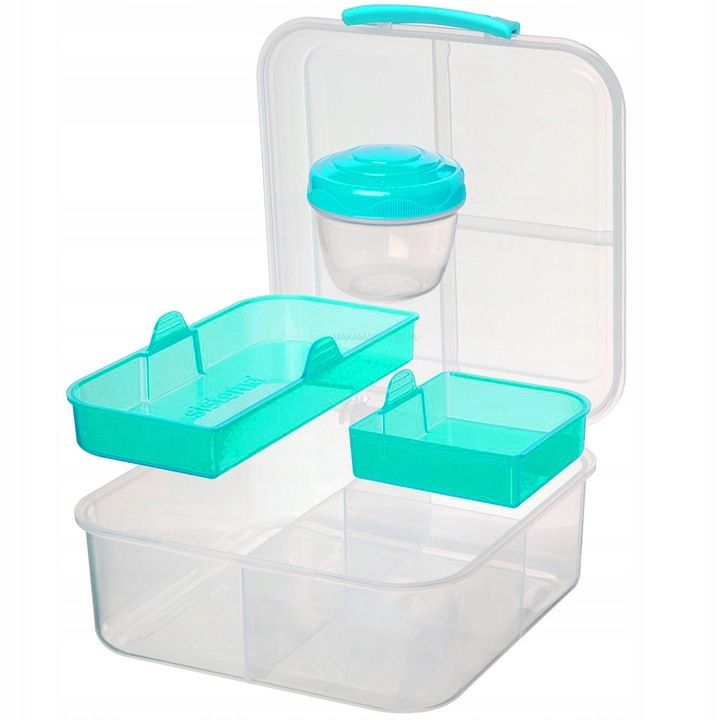 Śniadaniówka Sistema Lunchbox Pojemnik Box Bento 1250 Ml Z Przegródkam