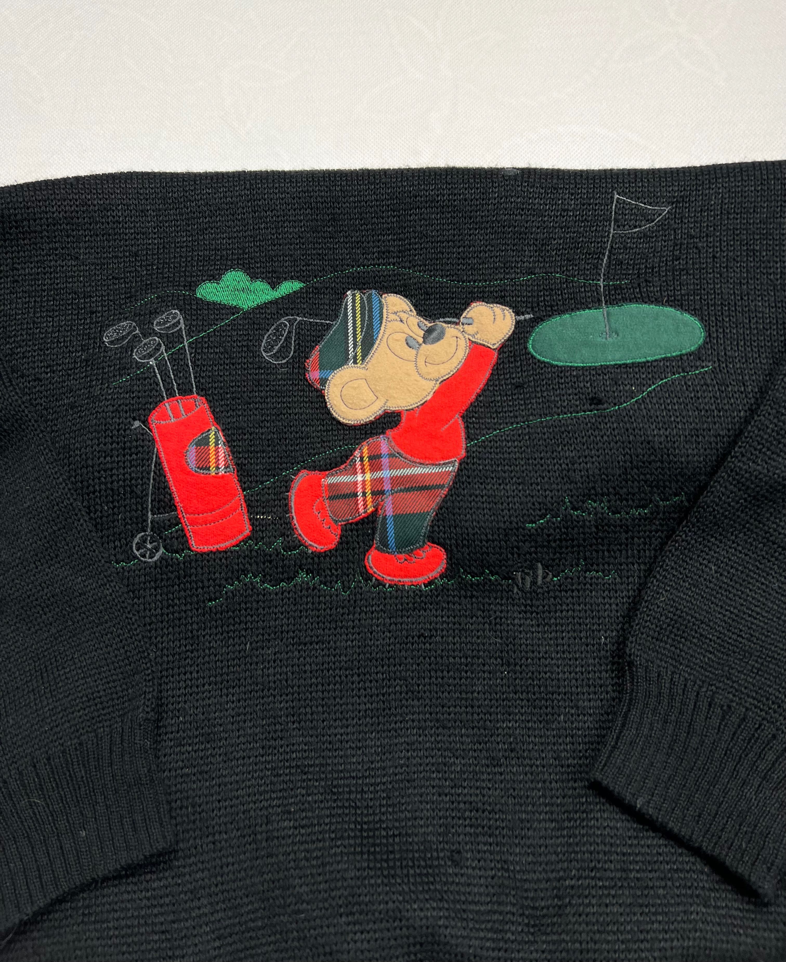 Sweter Golf Bear vintage 90’s great logo